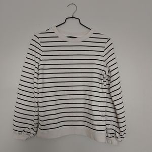 Banana republic striped sweatshirt.